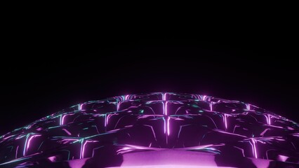 3d, holographic pink and teal glass pattern with iridescent reflections, seamless abstract texture for trendy y2k backgrounds, fashion packaging, and web design