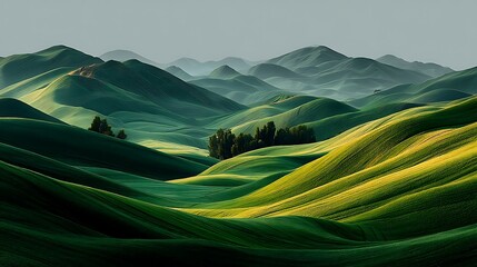 stunning layered crop fields high resolution picture