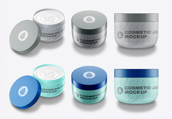 Cosmetic Cream Jar Mockup
