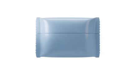 Clean blue square packaging mockup with soft lighting