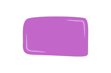 Hand drawn organic fluid rectangle frame with soft border and smooth color. Abstract blob badge uses as background or text shape. Modern template ideal for card or label.