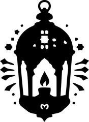 Beautiful Ramadan Candle with Soft Glow for Peaceful Spiritual Decoration