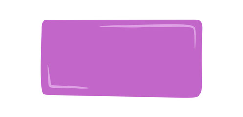 Hand drawn organic rectangle frame in bold color forms unique quote template. Abstract shape blends graphic and card design, modern background style for creative quote presentation.