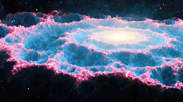 Interlocking Galaxy Arms Create Stunning Cosmic Fractals in Deep Space
