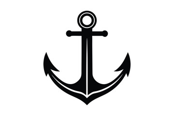 boat anchor silhouette vector art