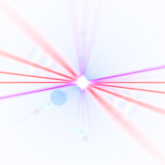 Obraz premium Quantum Prism Lens Flare Portal transpraent PNG