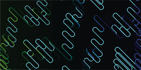 Abstract digital art with a repeating pattern of curved lines and a dark background.