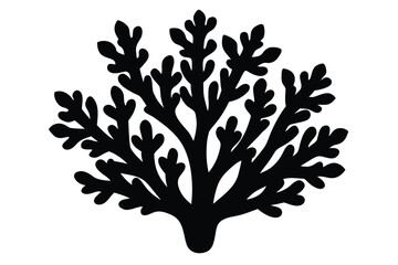 coral silhouette silhouette vector art