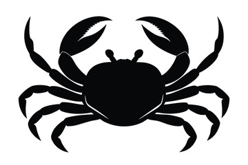 crab silhouette silhouette vector art