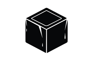 ice cube silhouette vector art