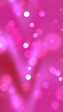 Pink glamour radiates from this gradient background with glowing red circles creating elegance 4K Video Potrait