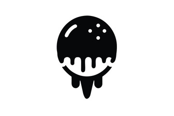 melting ice cream (1) silhouette vector art