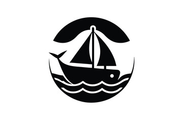 sea adventure silhouette vector art