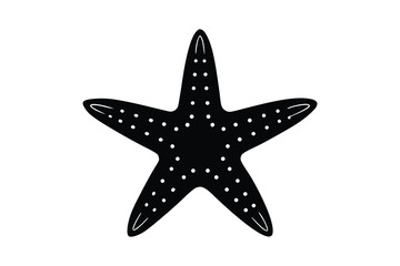 Fototapeta premium starfish silhouette vector art