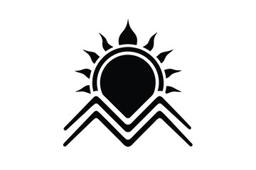 summer heat silhouette vector art