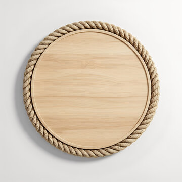 empty wooden plate