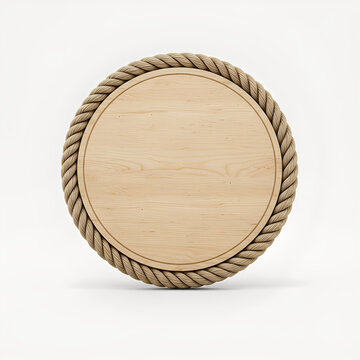wooden plate isolated on white