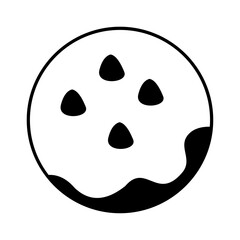 cookies vector, clip art, and symbol. Flat design of food  concept and simple design