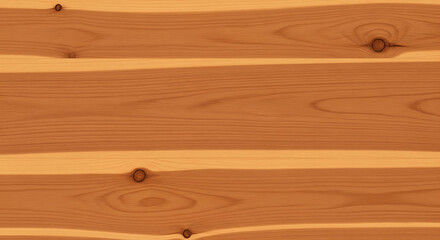 Fototapeta premium Seamless Horizontal Wood Grain Texture Background with Natural Knots and Warm Orange-Brown Tones