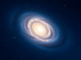 Fototapeta premium Majestic Spiral Galaxy in Deep Space