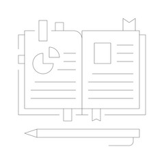 Abstract Geometric Line Art with Dotted Accents on White Background Minimalist Design