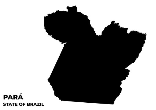 Par&aacute; Map, State Of Brazil