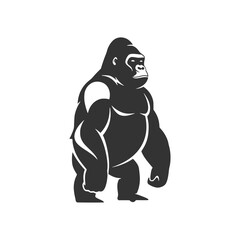 Powerful Gorilla Illustration for Branding and Design Projects
