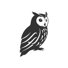 Elegant Owl Vector Illustration for Branding Logo Design and Wildlife Concepts