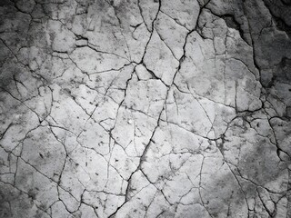 Fototapeta premium Cracked Plaster Texture Background 8K Seamless Gray Veins