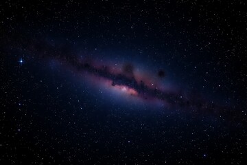 Obraz premium Generative AI cosmic panorama with nebulae and distant stars.