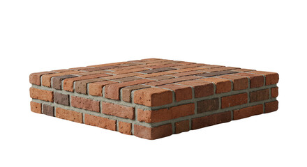 Photo of Bricks Stacked Isolated Transparent Background