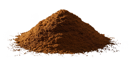 Pile Of Instant Coffee Granules Isolated On Transparent Background