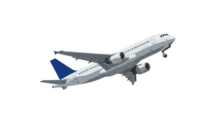 Pixel Art Airplane Taking Off Isolated Transparent Background