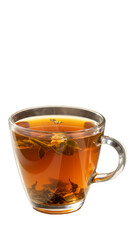 Transparent PNG Photo Of Herbal Tea In A Glass Mug Steaming