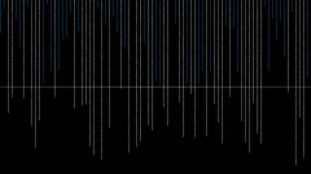 Binary Code Anomaly Scan: Futuristic Digital Stream Glitch