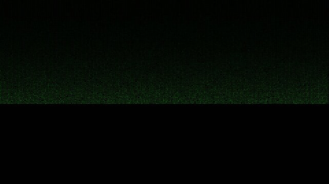 Digital Rain Matrix Code Animation - Cyber Data Stream Background