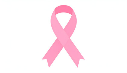 Pink Ribbon Symbol for Breast Cancer Awareness and Support.