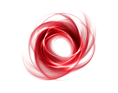 Abstract red swirling pattern with white accents for digital background design