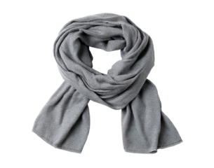 Elegant gray scarf for fashion and winter warmth accessories