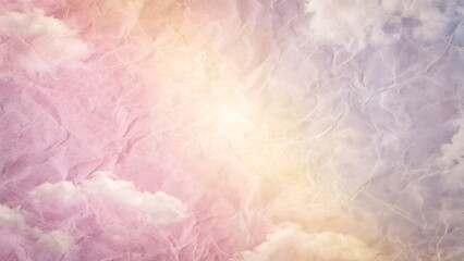 Soft pastel abstract background with ethereal clouds and gentle light diffusion