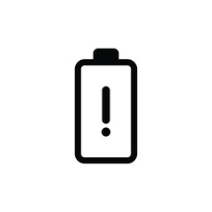 Battery icon. Battery level indicator. Full battery indicator or low battery indicator. Power level symbol. Energy-packed illustration. Simple vector design.