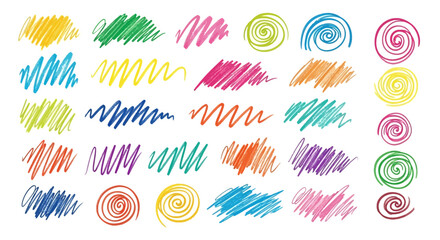 Hand Drawn Vibrant Collection Vector Illustration with Assorted Doodle Elements