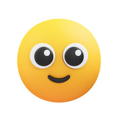 A Simple Yellow Smiley Face Icon With Big Black Eyes and a Small Black Smile on a Transparent Background