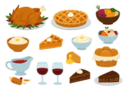 Delicious Thanksgiving Feast A Festive Celebration of Food, Wine, and Togetherness