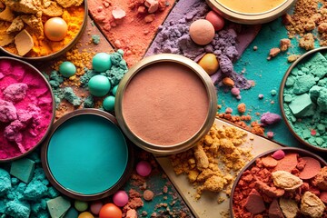 Botanical and celestial elements isolated on white background in black ink