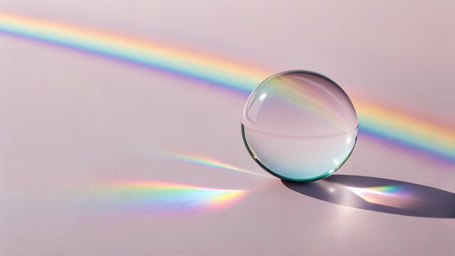 Transparent Glass Sphere &ndash; Optical Minimal Concept