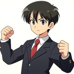 Middle school students 2D characters