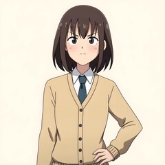 Middle school students 2D characters