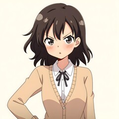 Middle school students 2D characters