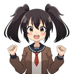 Middle school students 2D characters